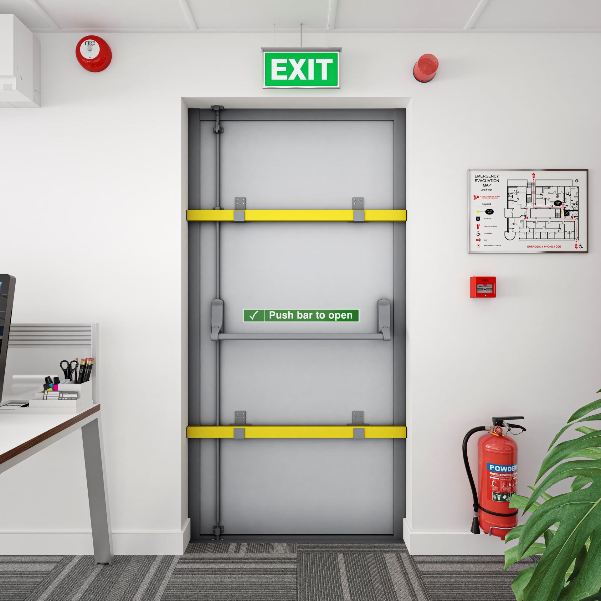 Commercial fire doors