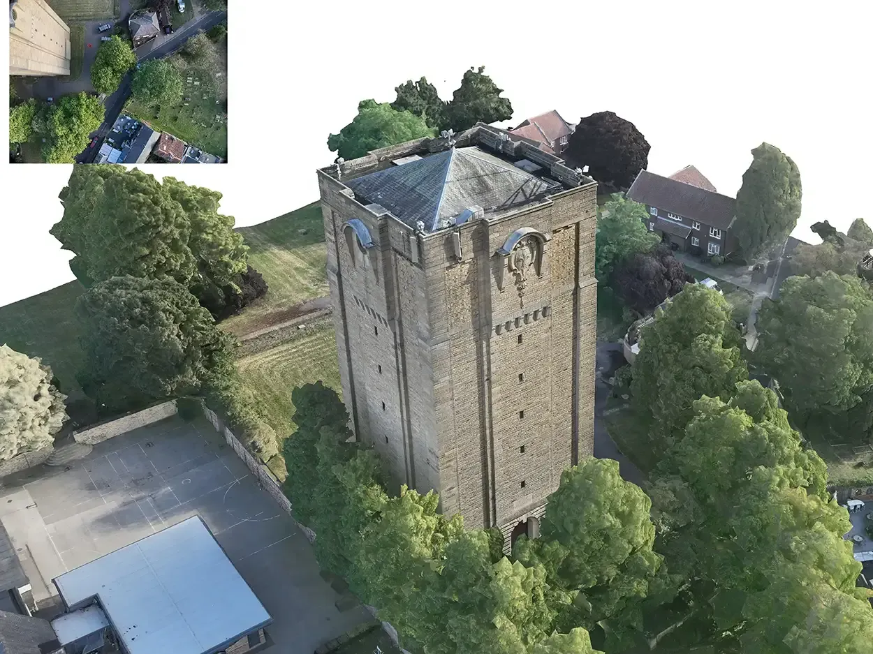 3D Model from building inspection by 4DS Drone Services