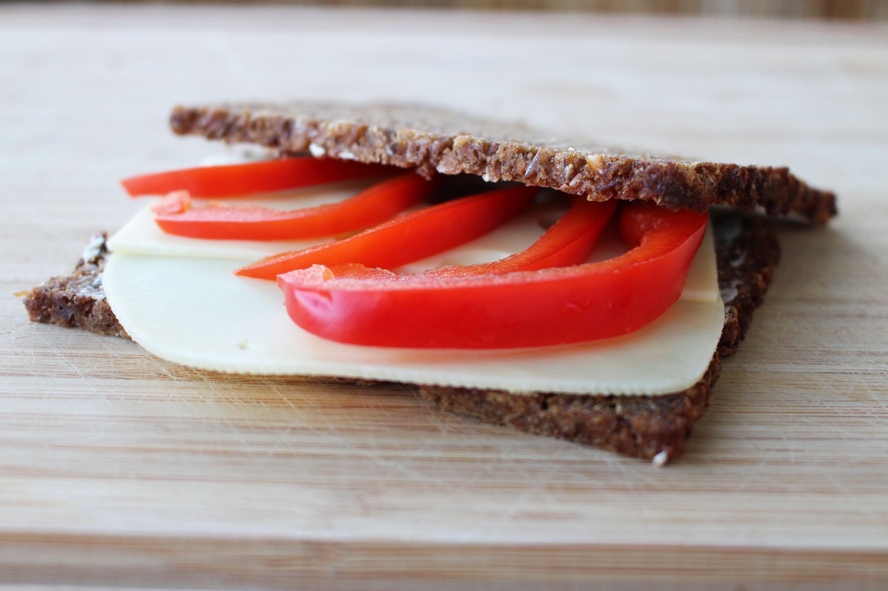 Gesunde Pausenbrote: Pumpernickel.