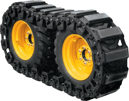 over the tire tracks