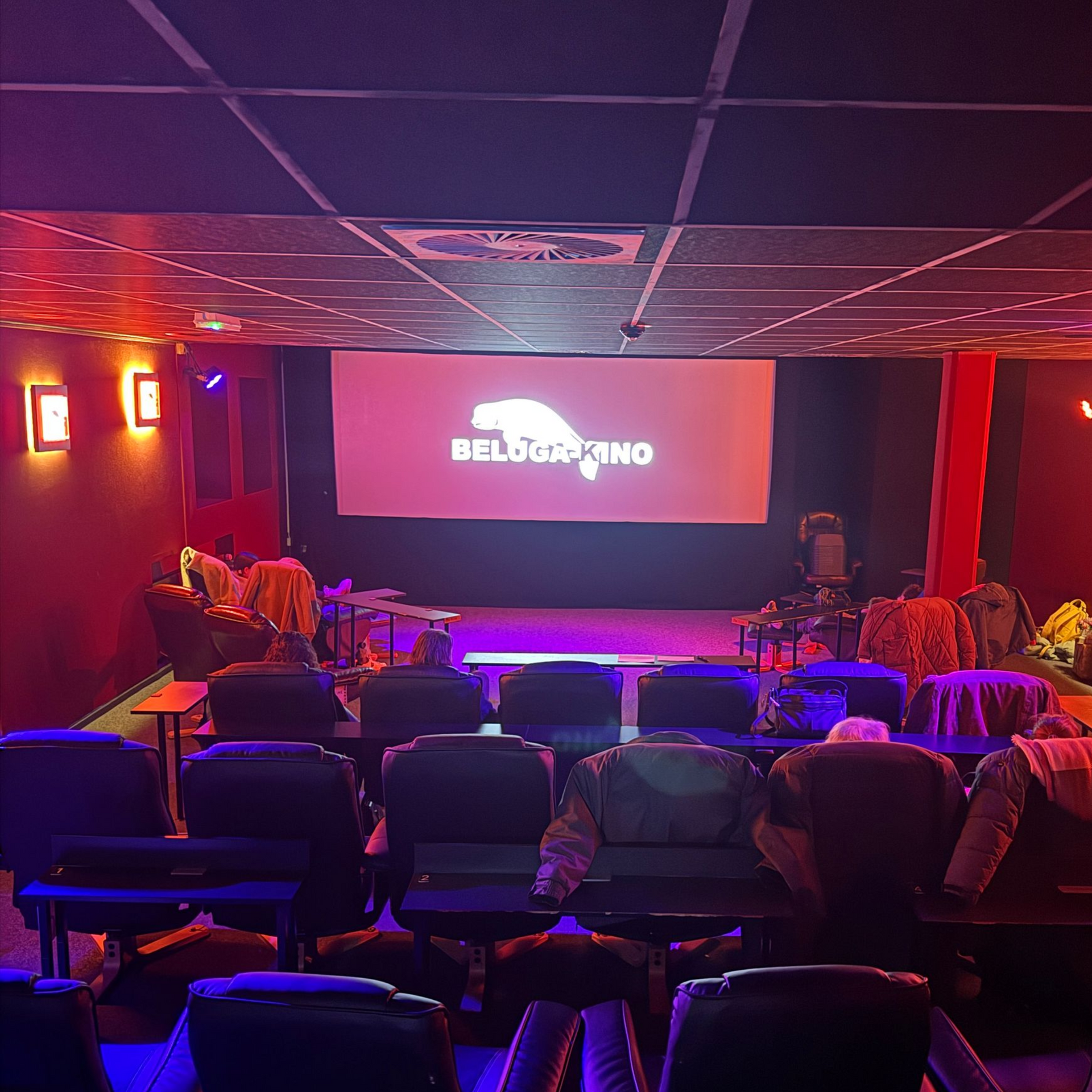 Blick in den Kinosaal Lounge