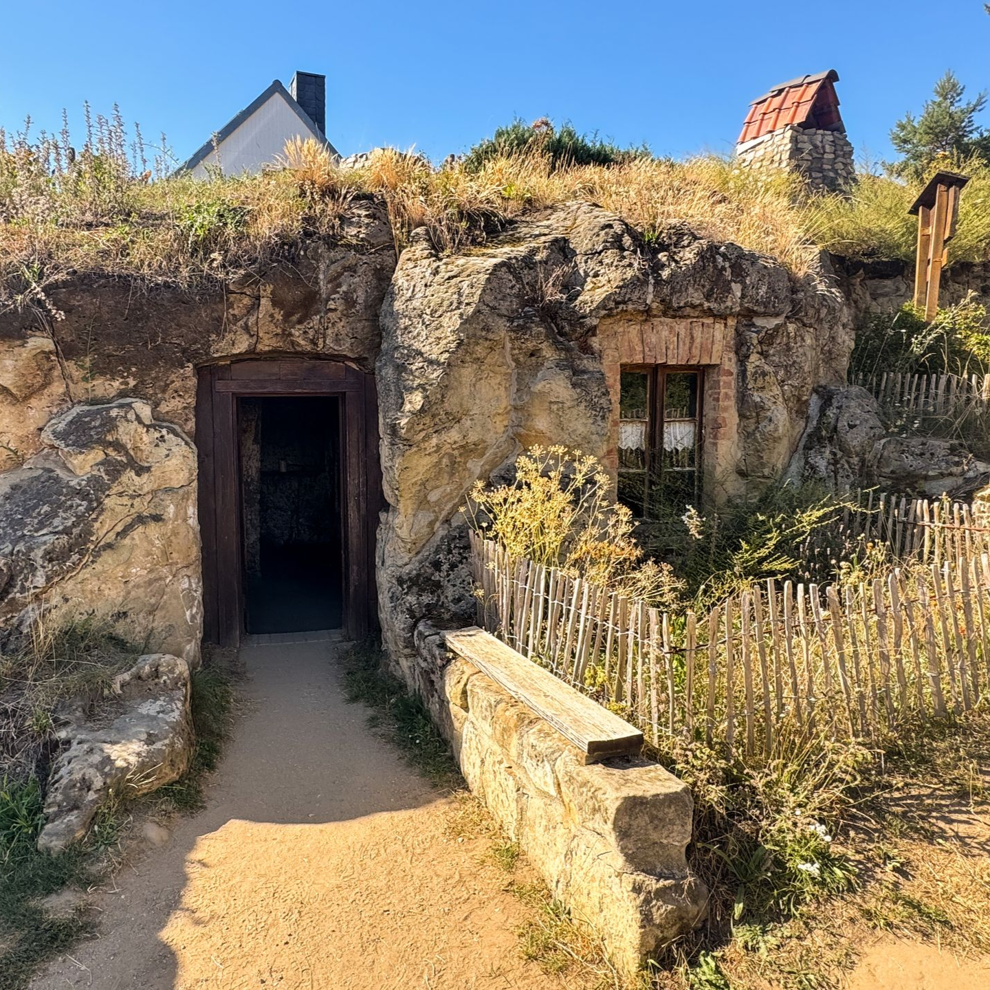 Blick auf einer Höhlenwohnung