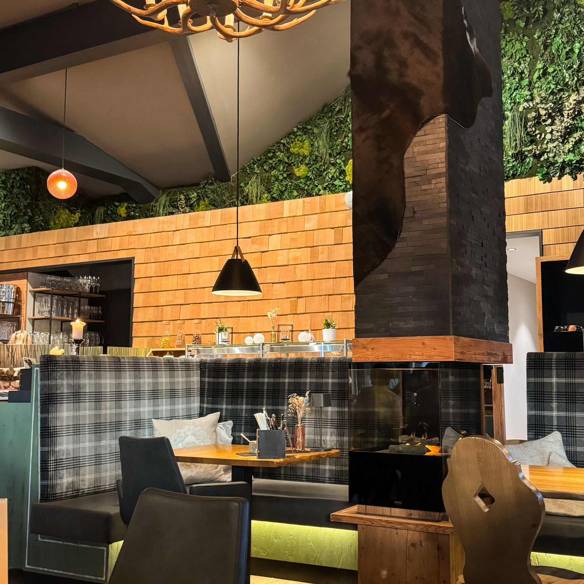 Blick auf den Essensbereich