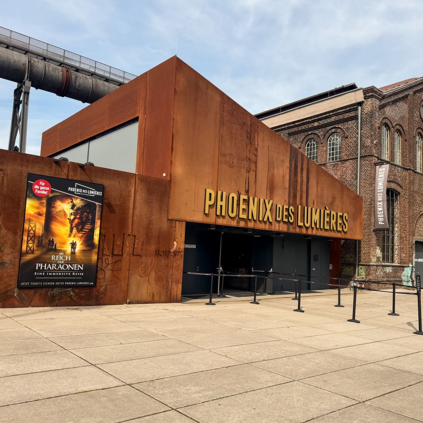 Blick auf den Eingangsbereich des Phoenix des Lumieres