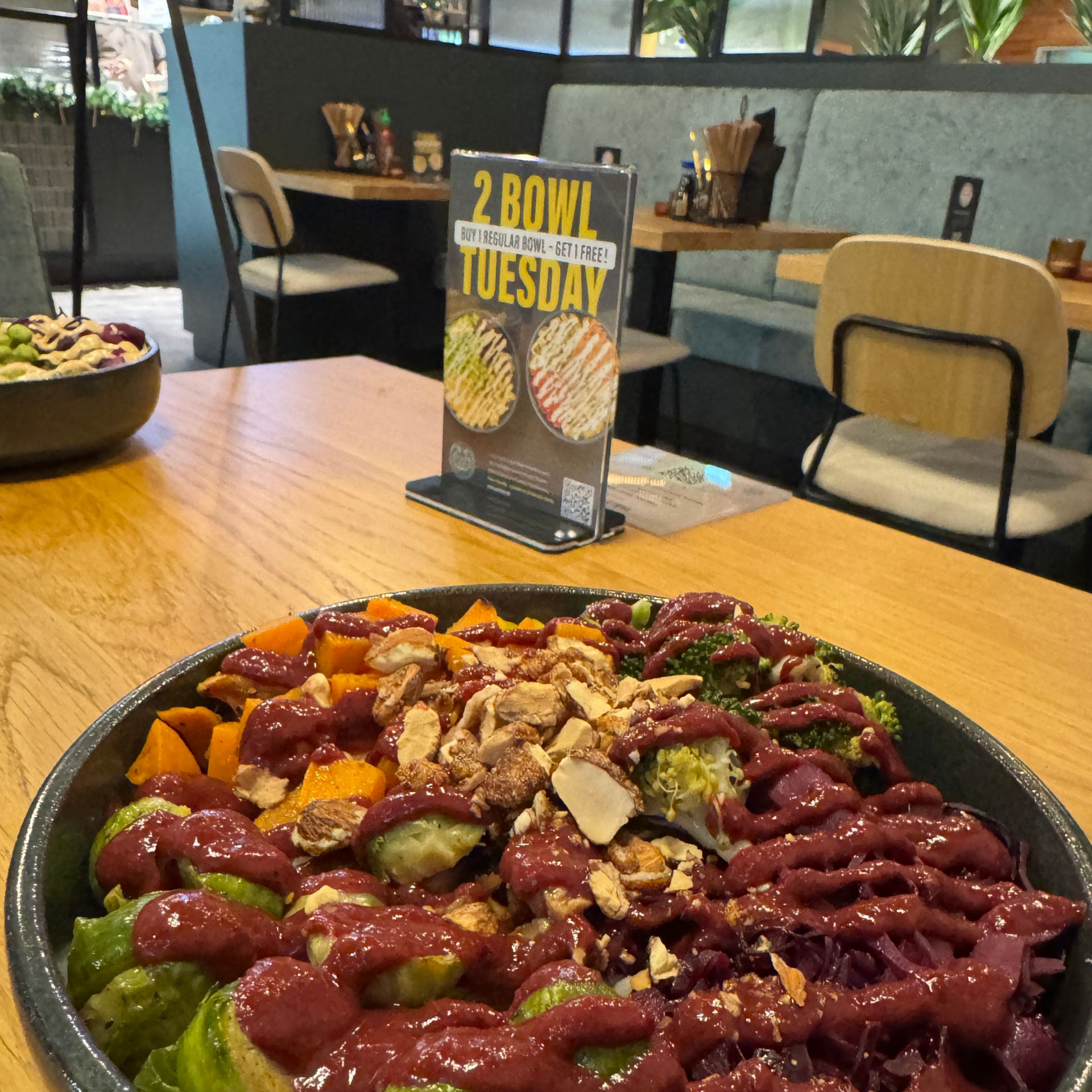 Blick auf eine winterliche Bowl