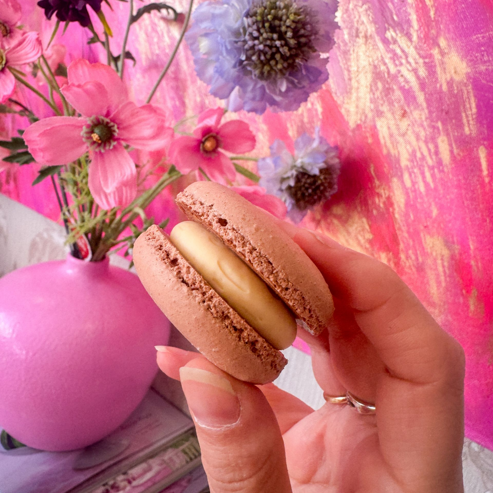 Blick auf ein Macaron