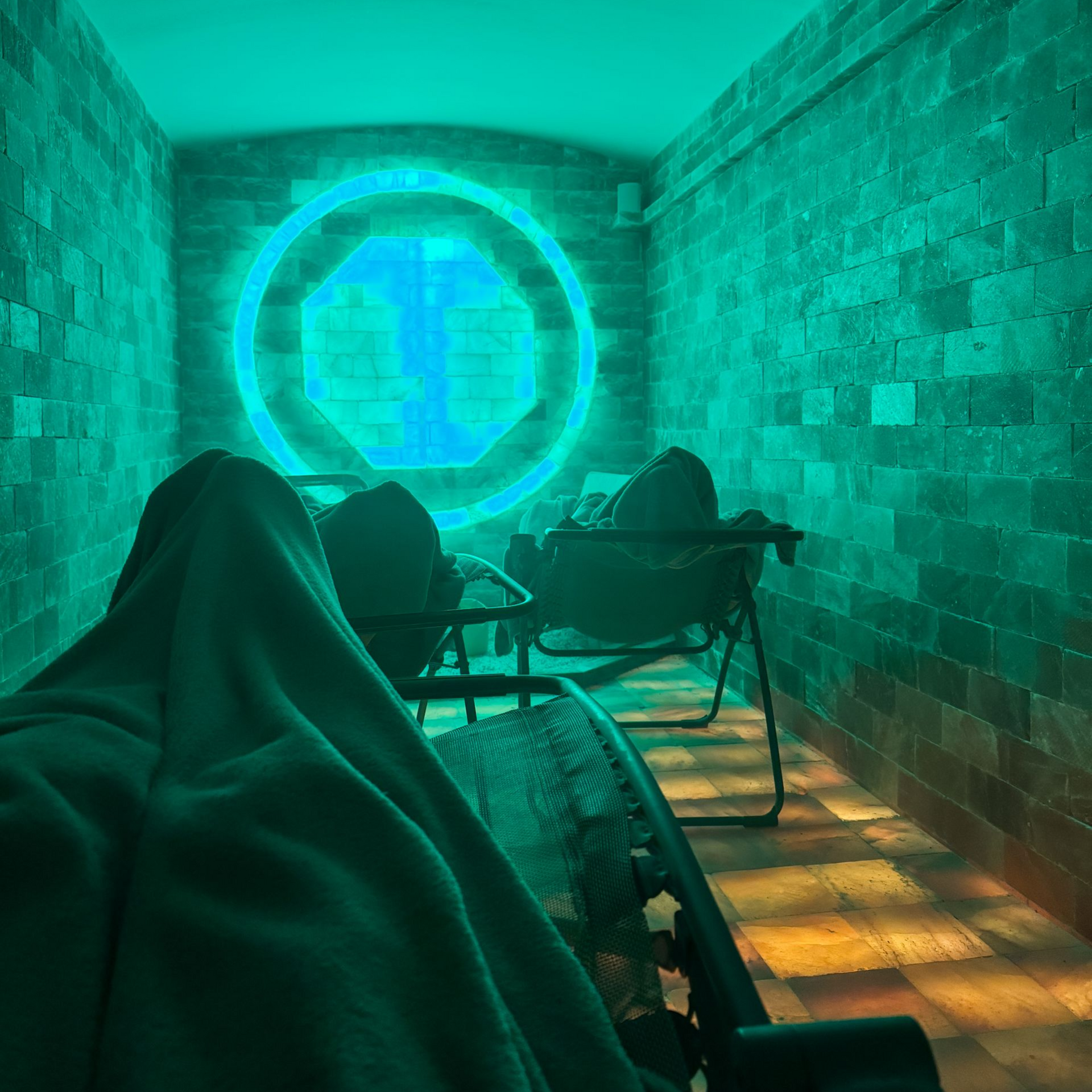 Blick in den privaten Exhala Raum