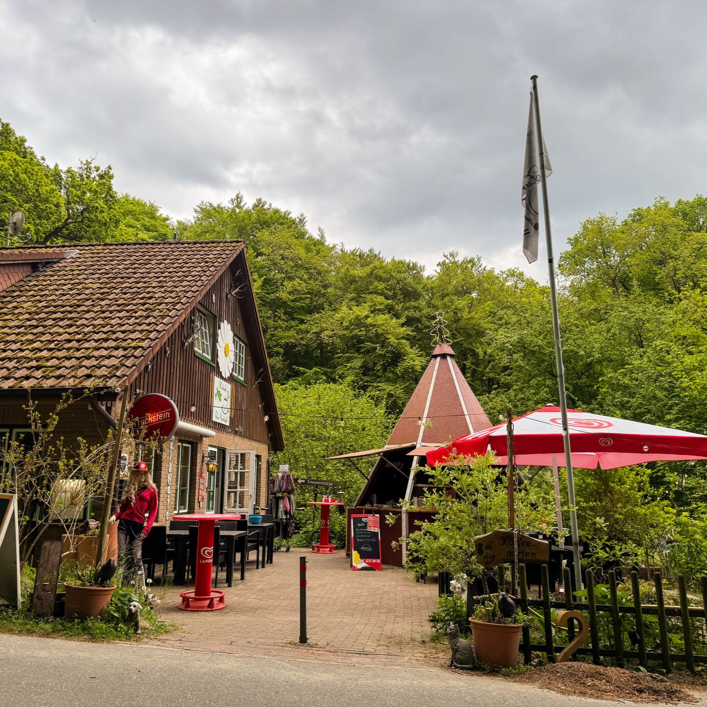 Schleswig-Holstein Tipp Blick auf dem Eingang zum Café