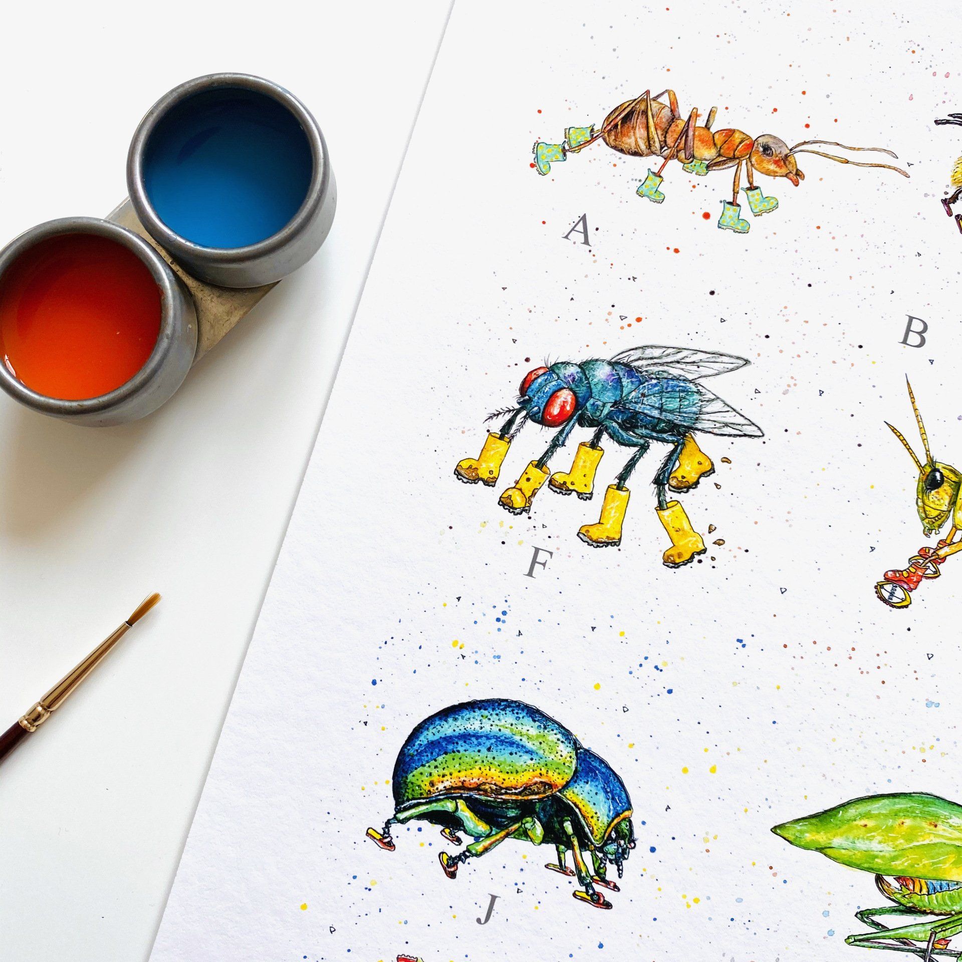 Alphabet poster for kids