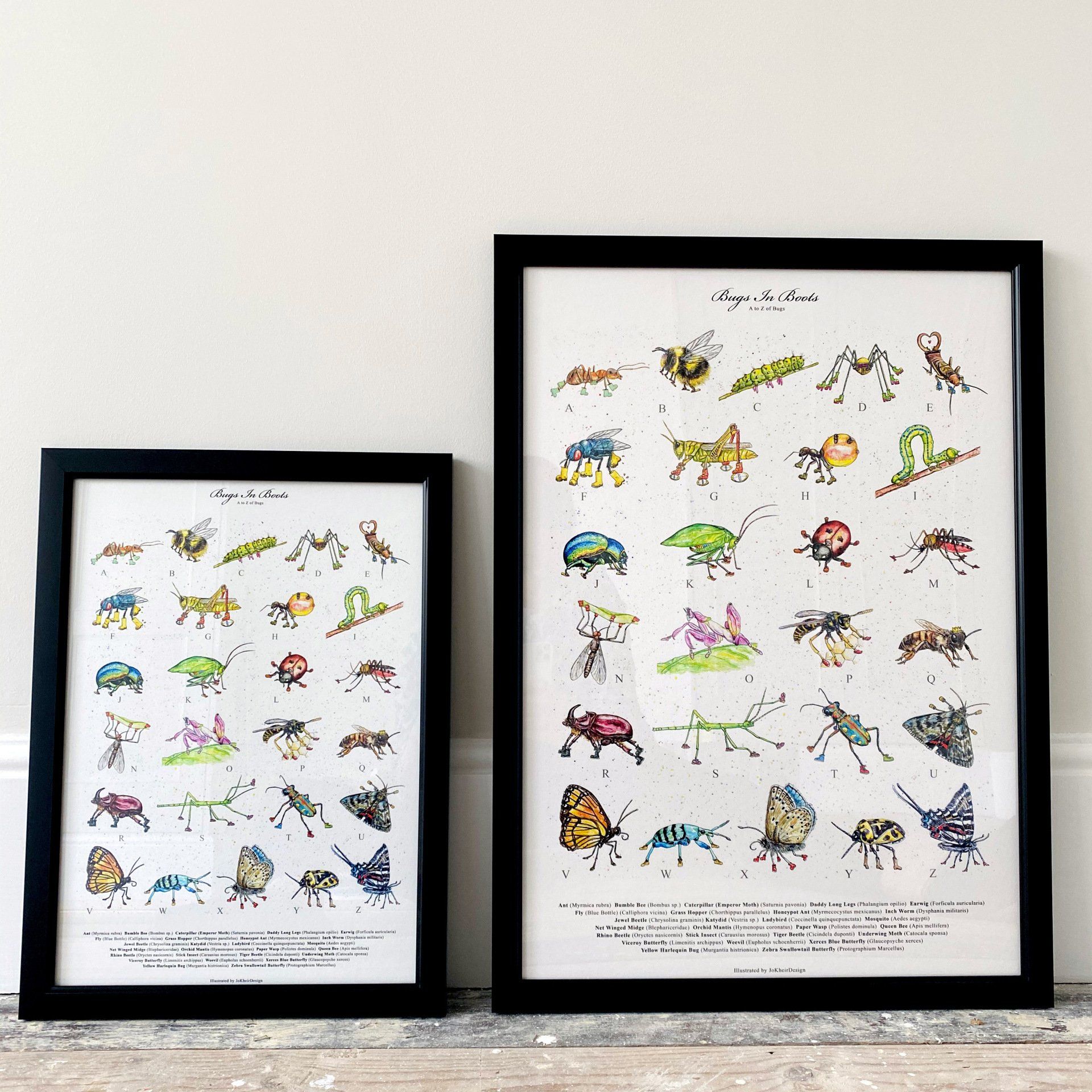 A-Z poster for kids bedrooms