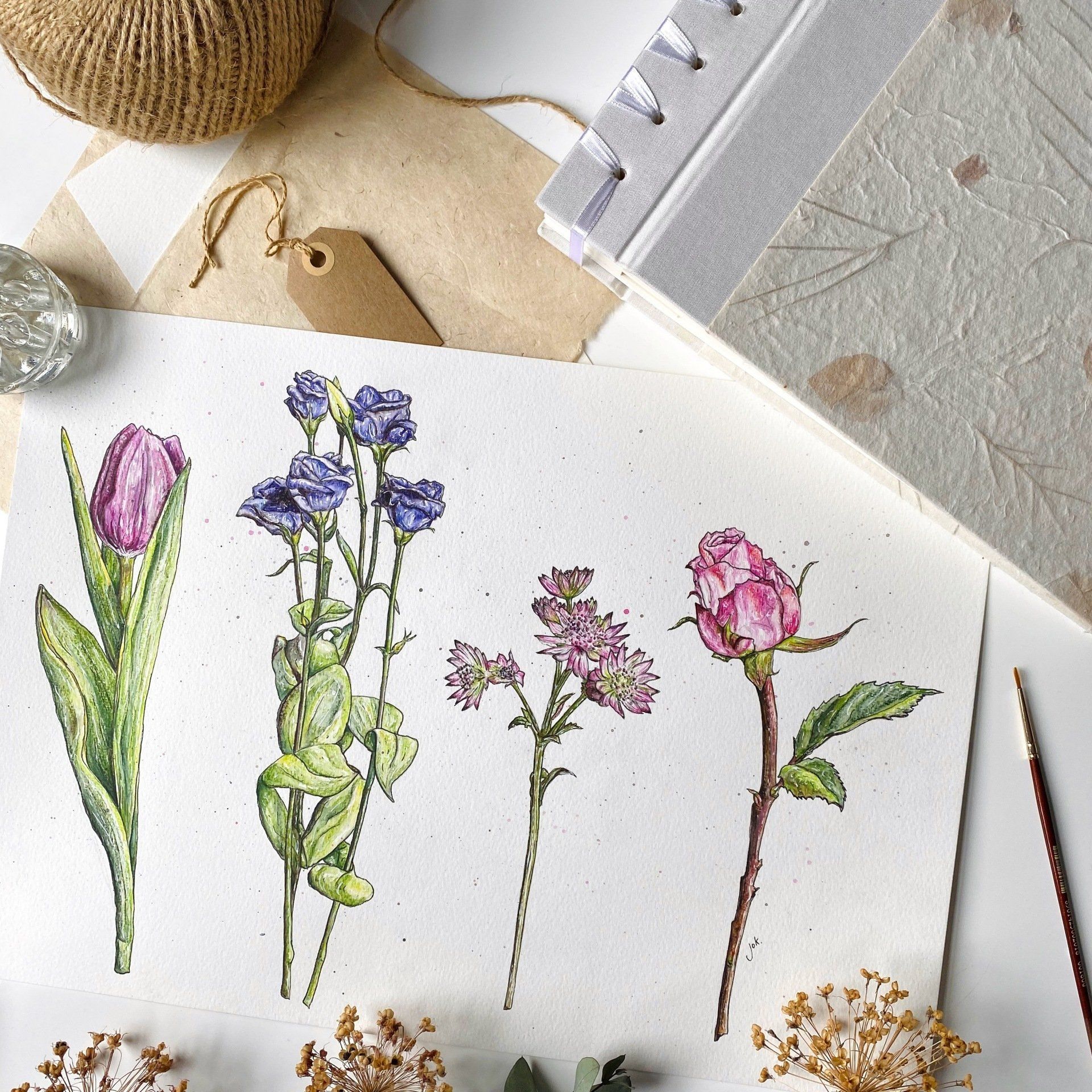 How to commission wedding flower art