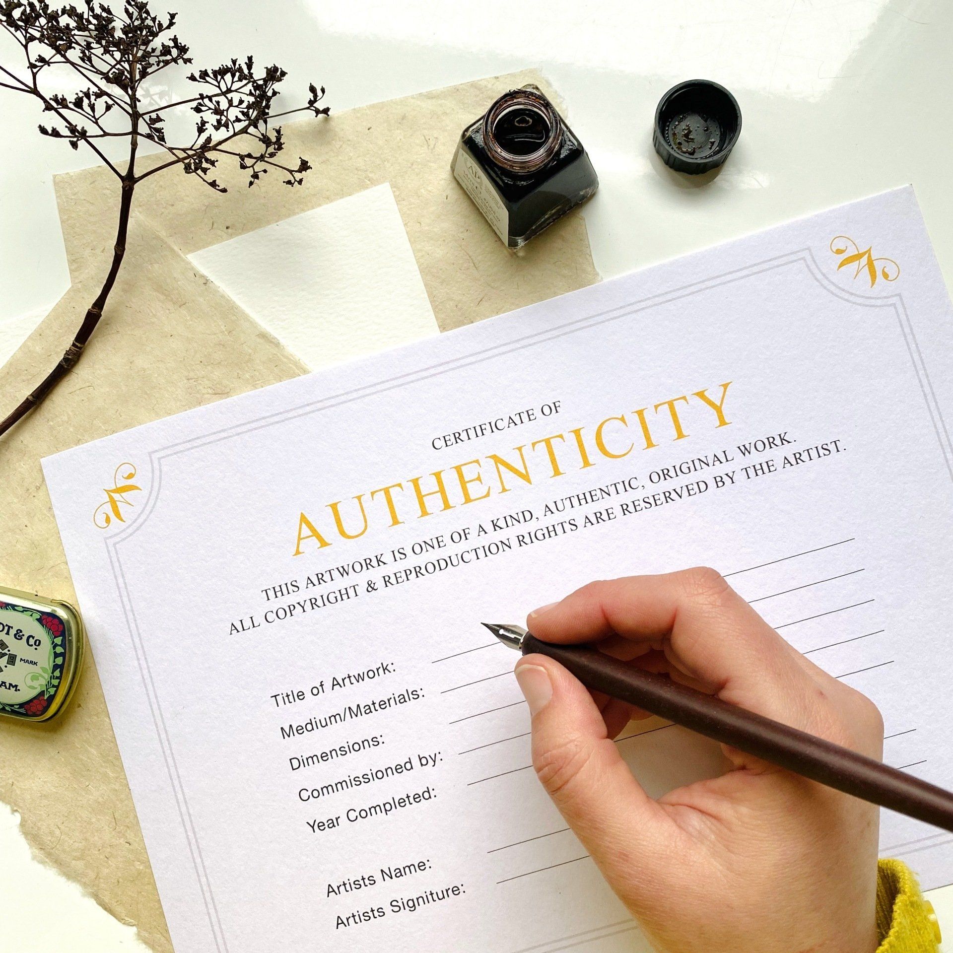 What is a Certificate of Authenticity?