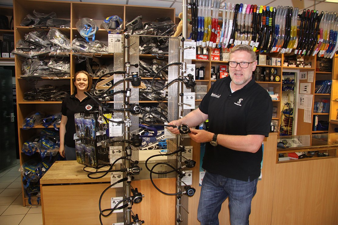Geschäft Tauchausrüstung Underwater No1 in Düsseldorf