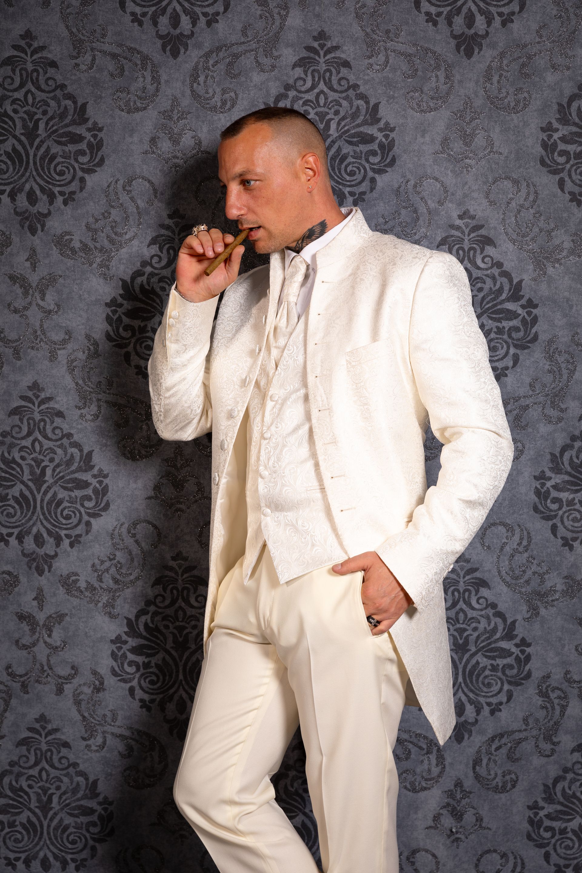 Steampunk Gothik Brautkleidschwarz Gehrock