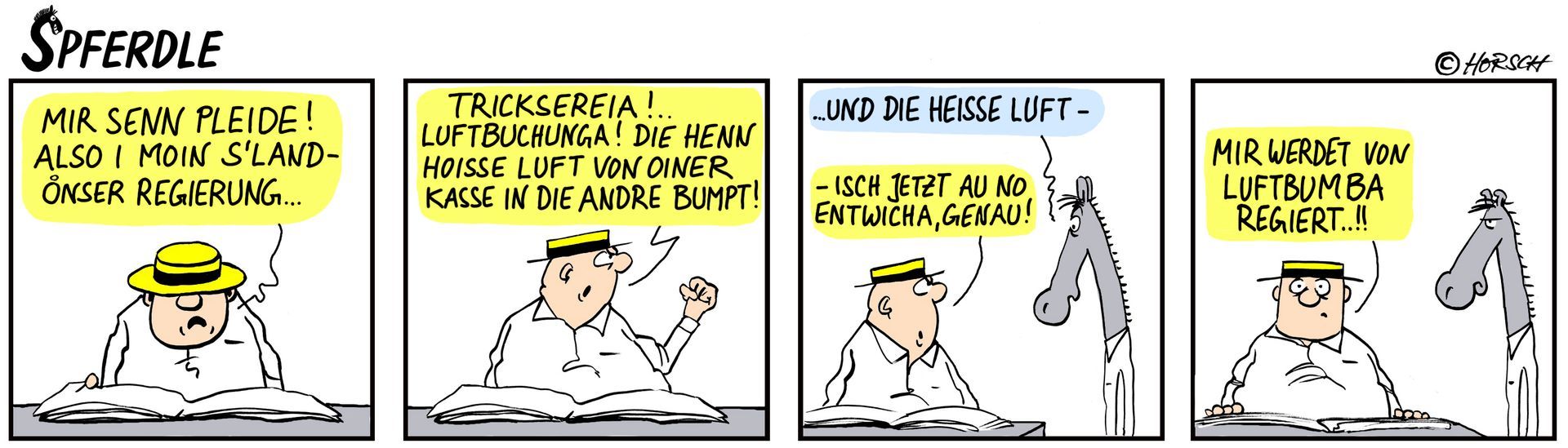 Schwäbischer Cartoon Spferdle - Wolfgang Horsch