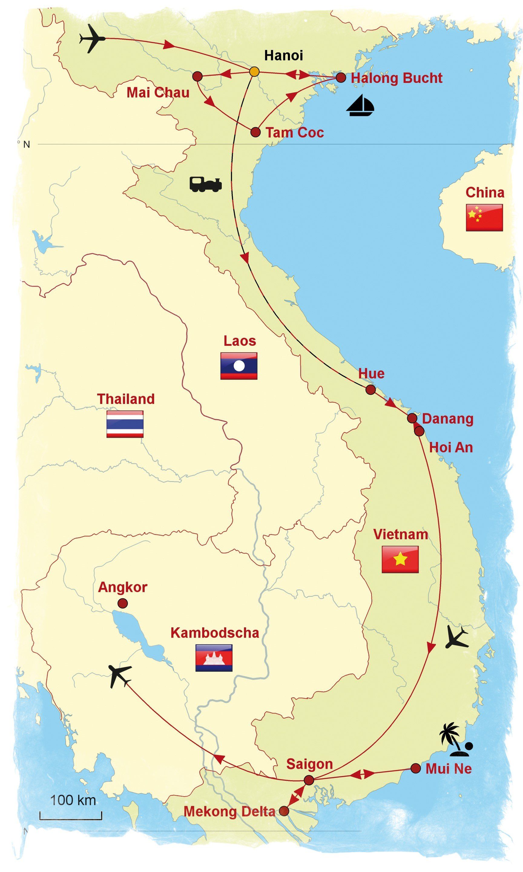 Vietnam Rundreise von Norden nach Süden 20 Tage