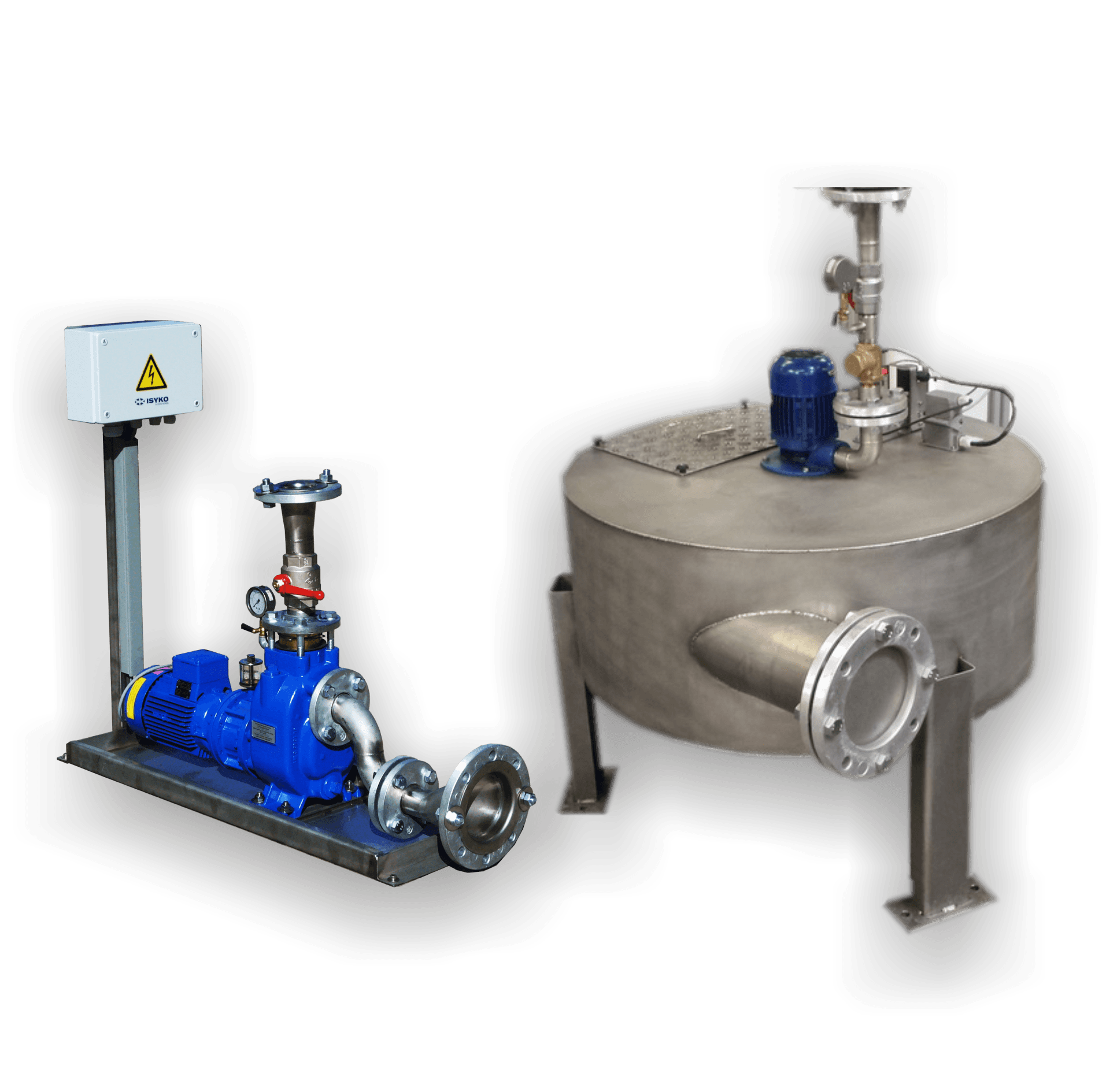 Hebestation, Umhebestation, Pumpstation, Rückförderstation, Förderstation © ISYKO Filtersysteme