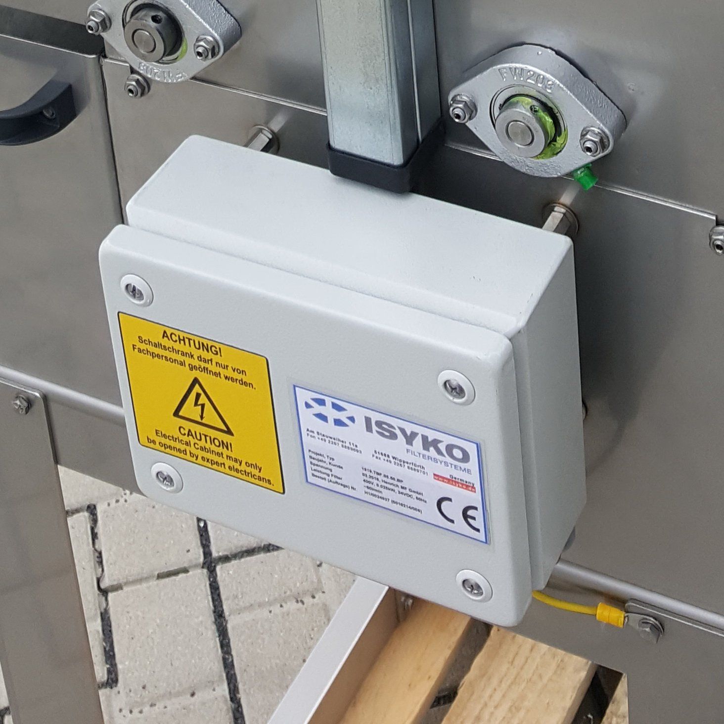 Klemmkasten für Bandfilter von ISYKO Filtersysteme