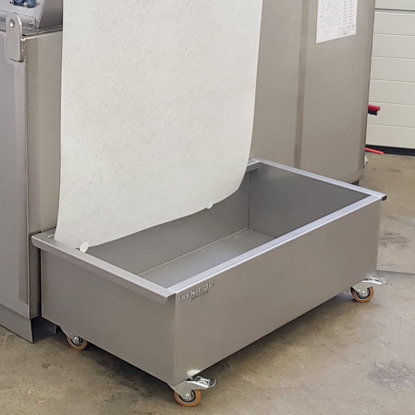 Schmutzkasten für Bandfilter von ISYKO Filtersysteme