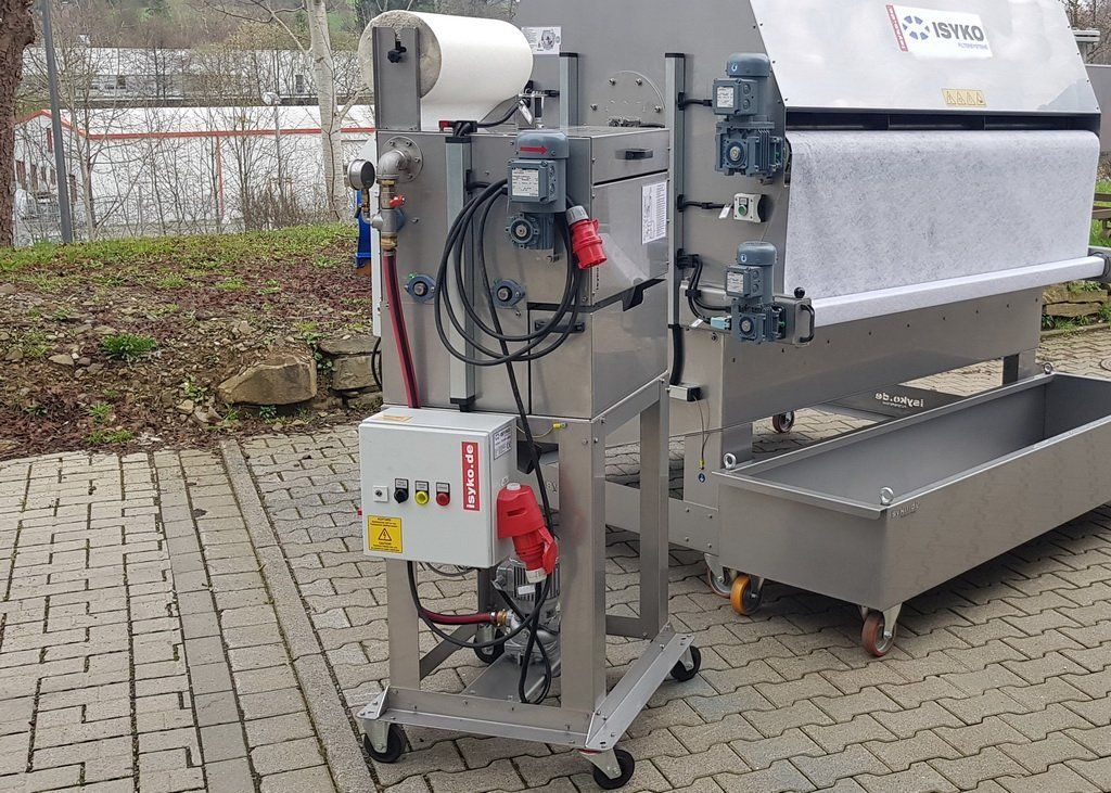 Mobile Bandfilteranlage für kleine Mengen von ISYKO Filtersysteme Mobile Filteranlage für kleine Mengen von ISYKO Filtersysteme