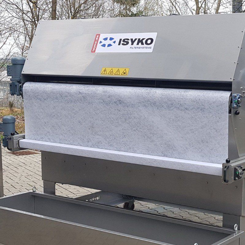 Schmutzvlies Aufwickelung für Bandfilter von ISYKO Filtersysteme