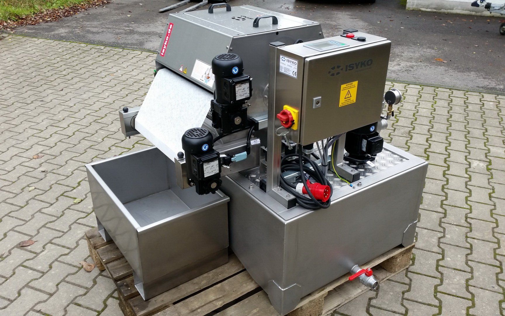 Bandfilteranlage für kleine Mengen von ISYKO Filtersysteme Bandfilteranlage für kleine Mengen von ISYKO Filtersysteme