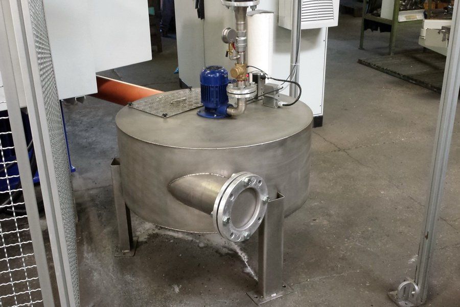 Runde Rückförderstation mit tangentialem Einlauf von ISYKO Filtersysteme Rückförderstation, Hebestation von ISYKO Filtersysteme