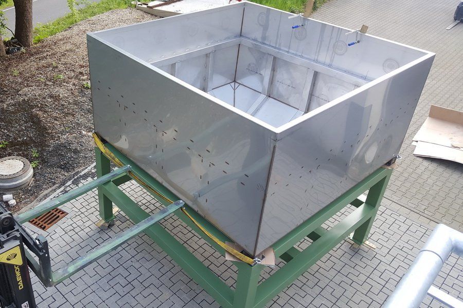 Emulsionstank für ca. 16 m³ aus Edelstahl von ISYKO Filtersysteme