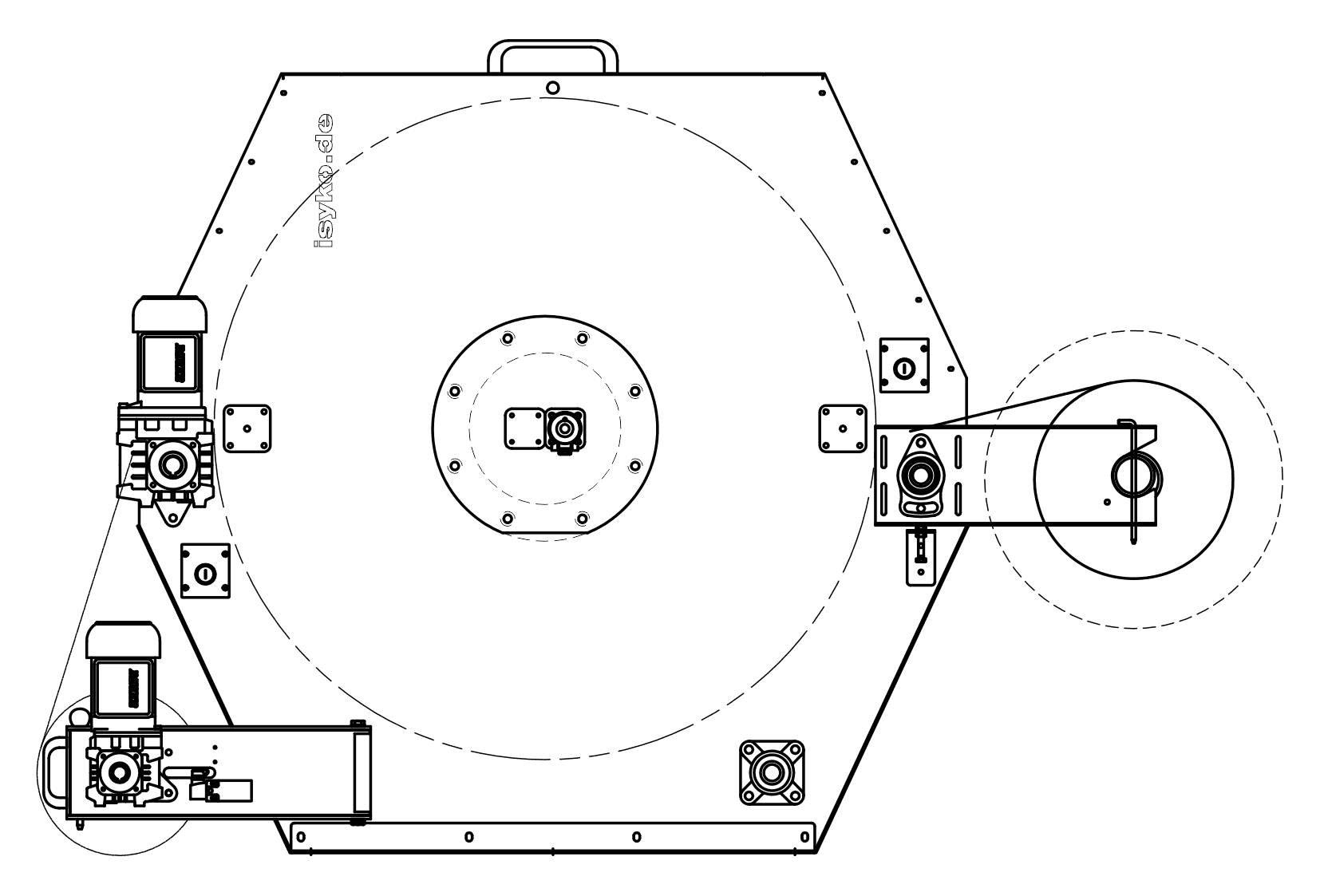 Der Jumbo Bandfilter aus Edelstahl © ISYKO Filtersysteme Großer Bandfilter aus Edelstahl © ISYKO Filtersysteme