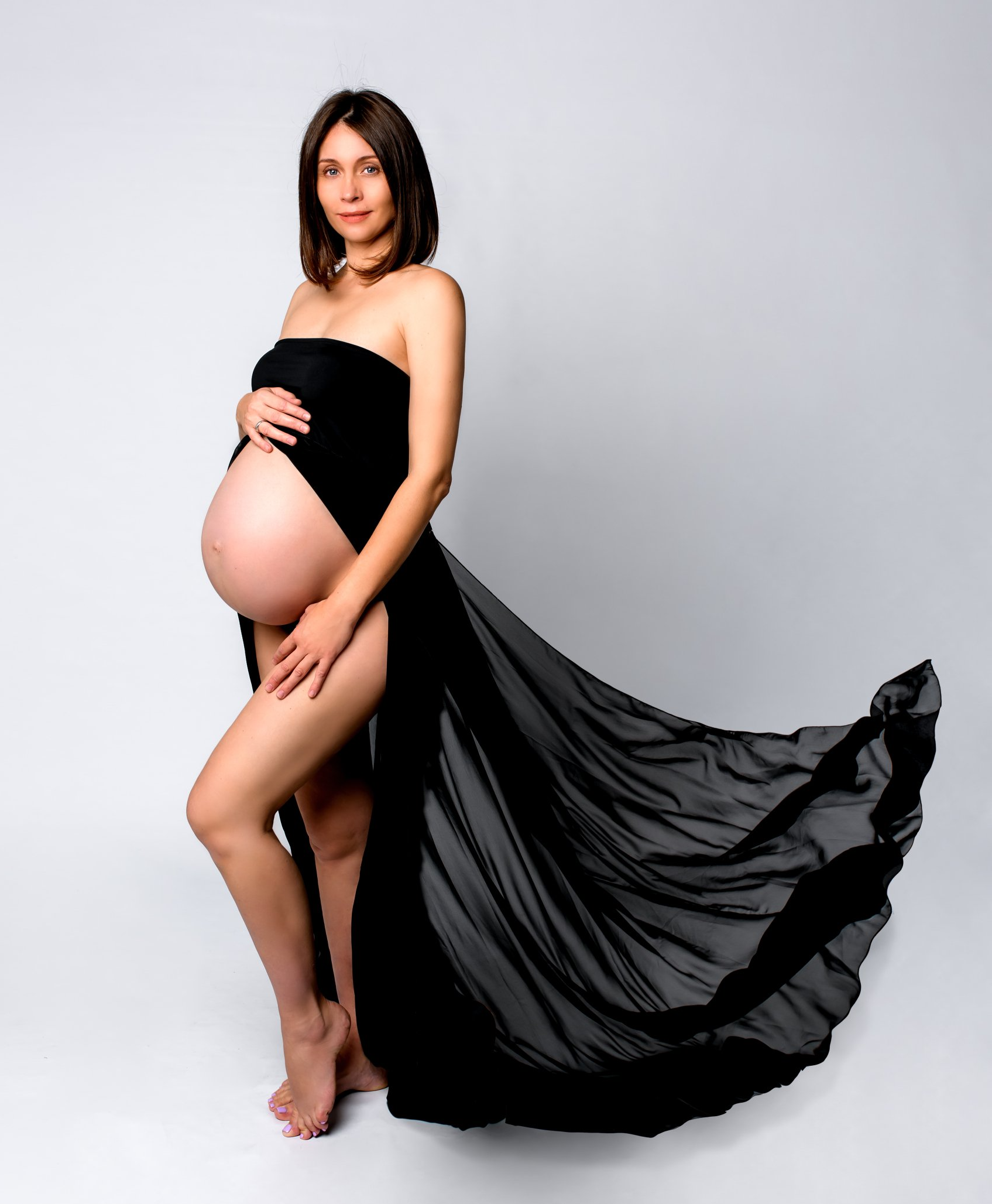 Babybauch Schwangerschaft Babybauch Shooting Fotostudio Berlin Schwangerschaftsfoto