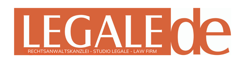 Das Logo von LEGALEde, einer italienischen Anwaltskanzlei, die sich auf italienischen Anwalt und italienisches Recht spezialisiert hat.