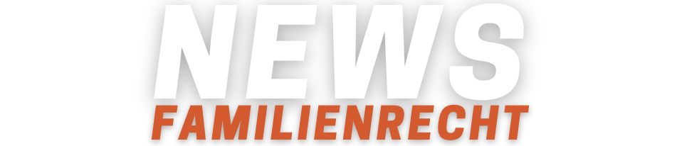 Eine dynamische Grafik, die das Thema Familienecht hervorhebt, eingebettet in einer Webseite mit aktuellen Nachrichten und Entwicklungen im Bereich des deutschen und italienischen Familienrechts. Im Zentrum des Bildes stehen die Wörter 'News' und 'Familienrecht' in kraftvollen, auffälligen Buchstaben, symbolisch für die ständige Aktualität und Wichtigkeit von Familienrechtsangelegenheiten in beiden Ländern