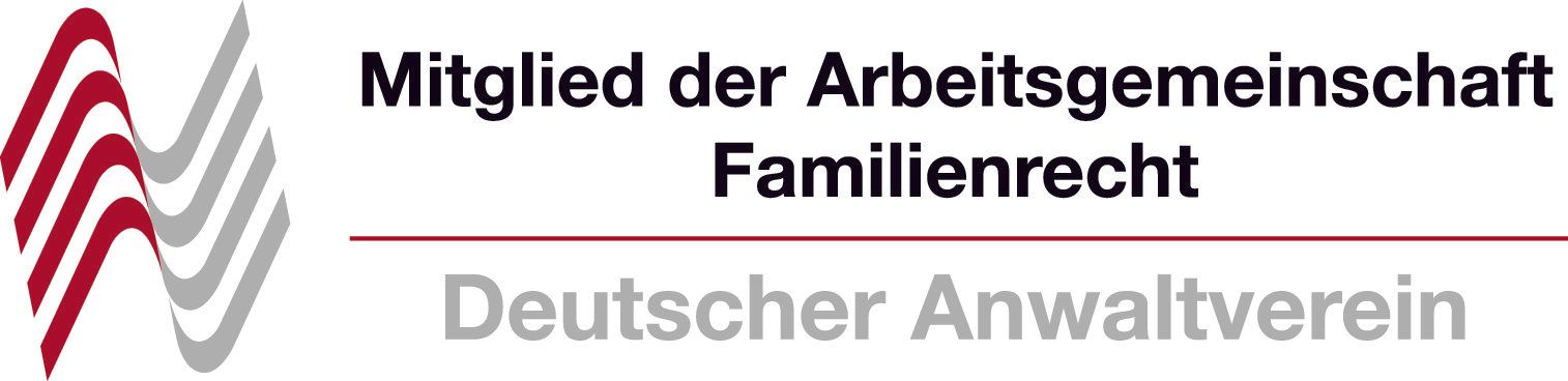 Ein Logo mit den Worten „Arbeitsgemeinschaft Familienrecht“ zur Darstellung einer italienischen Familienrechtspraxis.
