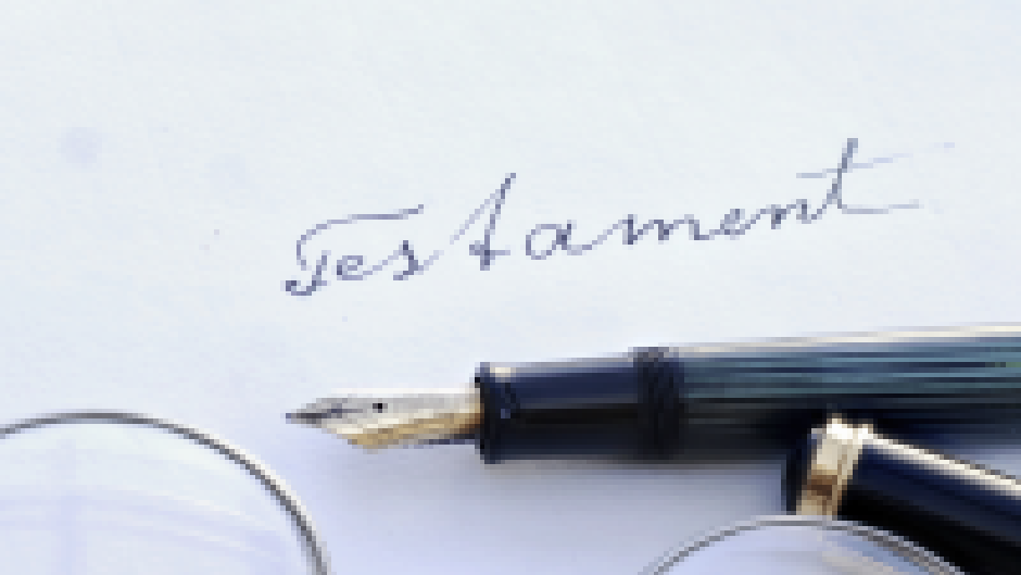 TESTAMENT WRITTEN WITH THREE WITNESS