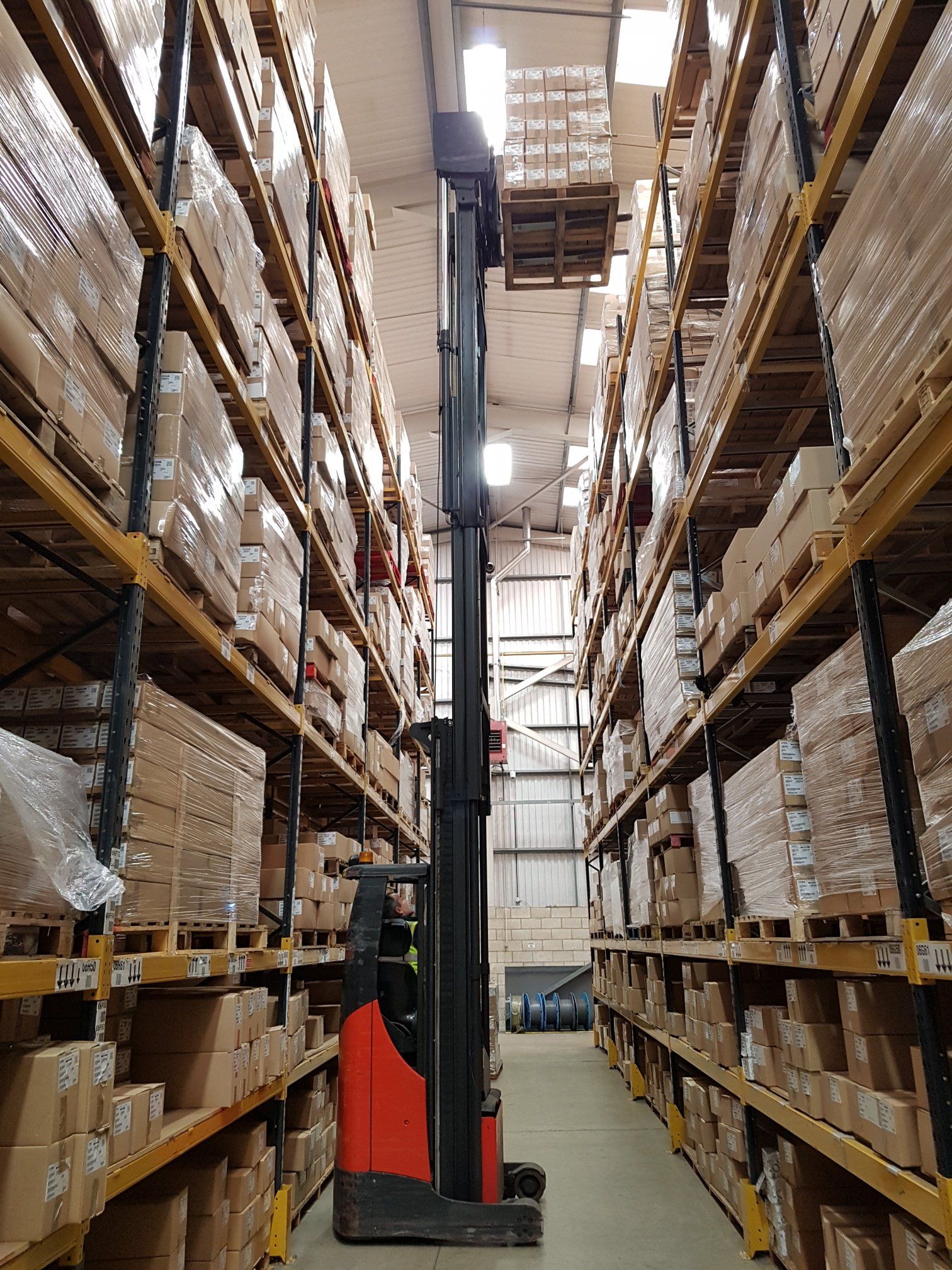 fork lift training in action