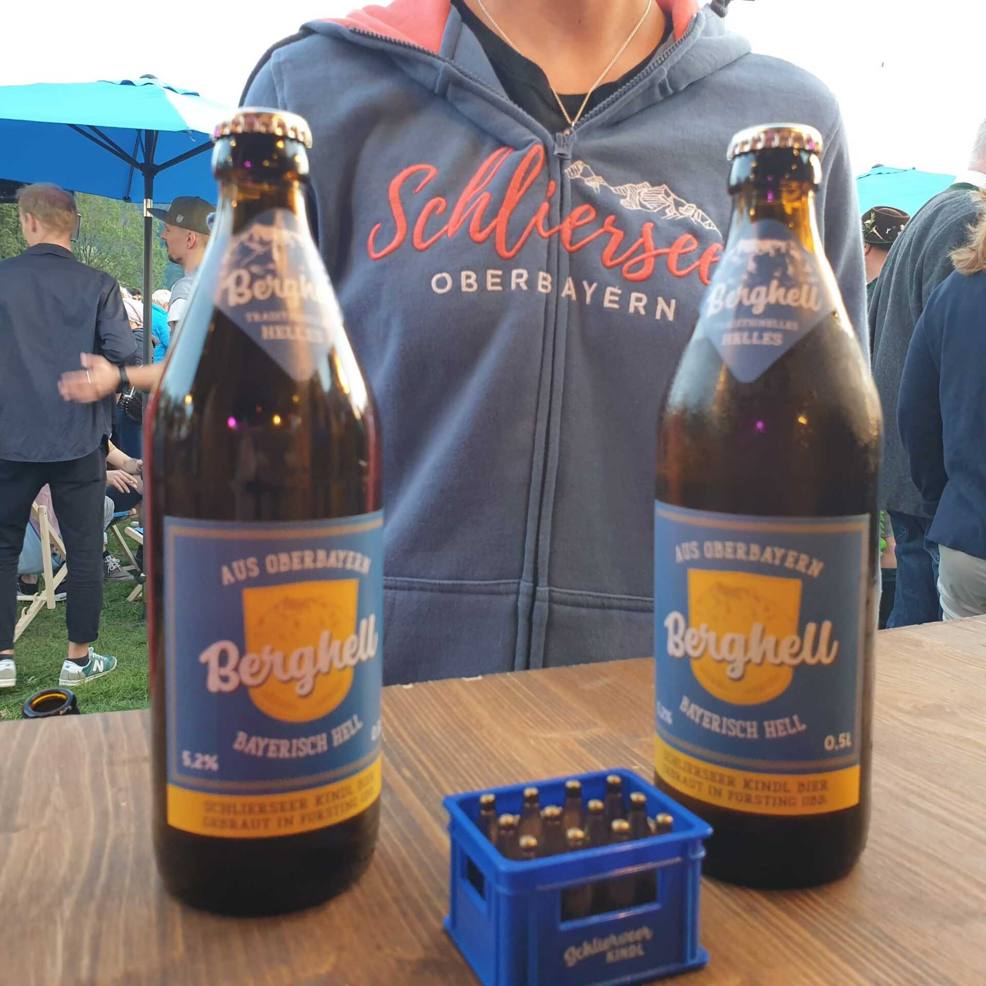 Das Helle vom Schlierseer Kindl auf eine Veranstaltung