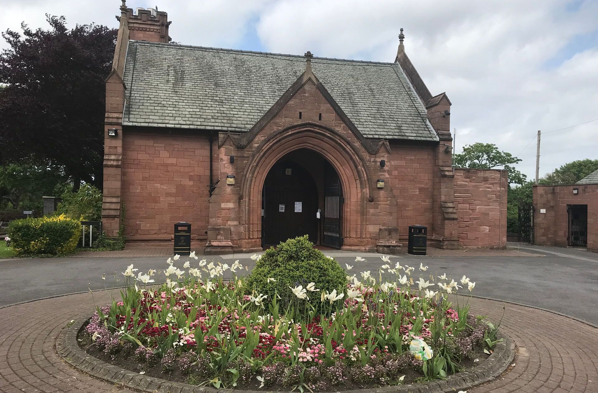 Anfield Crematorium chapel Liverpool Merseyside