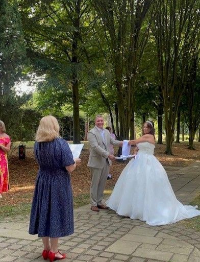 A handfasting ceremony