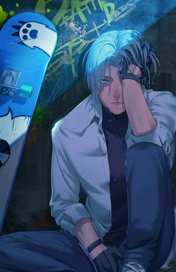 Chico apesadumbrado.