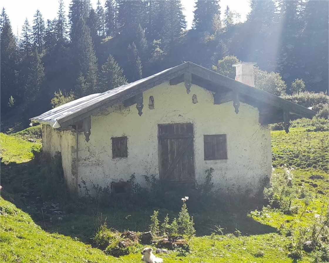 Grundbachalm Hütte heute