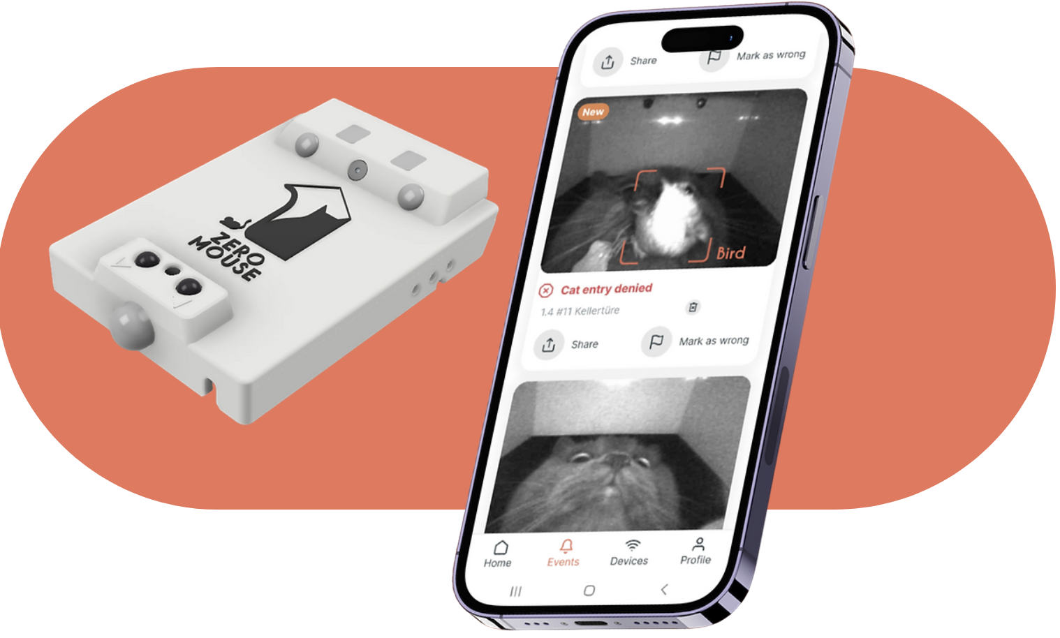 Katzenklappe mit Beuteerkennung vom Fachbetrieb