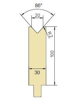 ABH-Matrize Typ Trumpf 86°