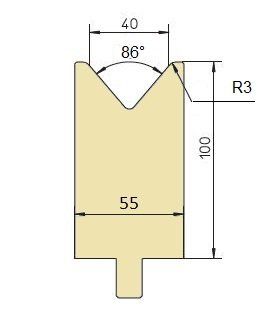 Matrize Typ Trumpf 86°