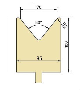 80°-Matrize V70