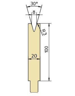 Unterwerkzeug R3 30°