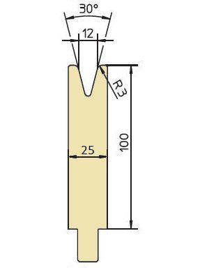 30°Matrize Gesenkweite 12 R3
