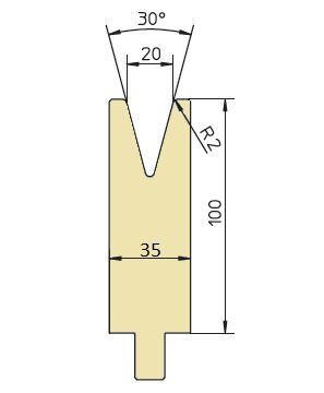 Matrize Öffnungsweite 20mm