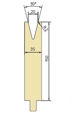 Gesenkweite 20 Matrize