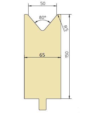 Matrize 80° Weite 50 R5