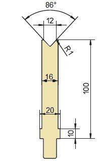 86° V12 Unterwerkzeug